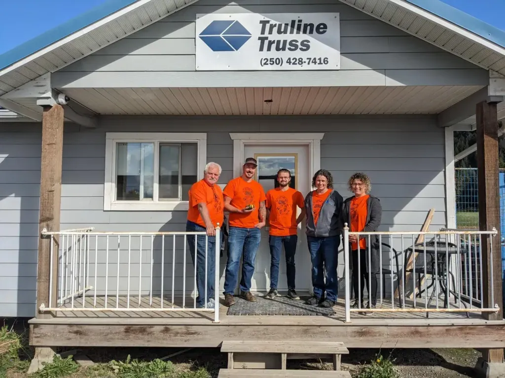 Inside the Truline Truss manufacturing facility in Creston BC